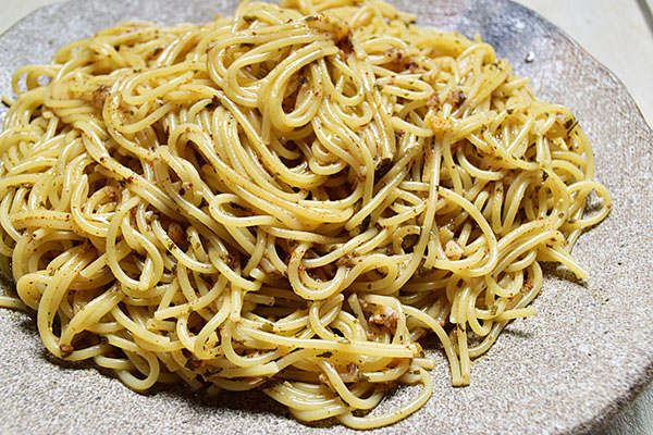 カーサ・モリミさんのサルデーニャ産マグロのからすみスパゲッティレモン風