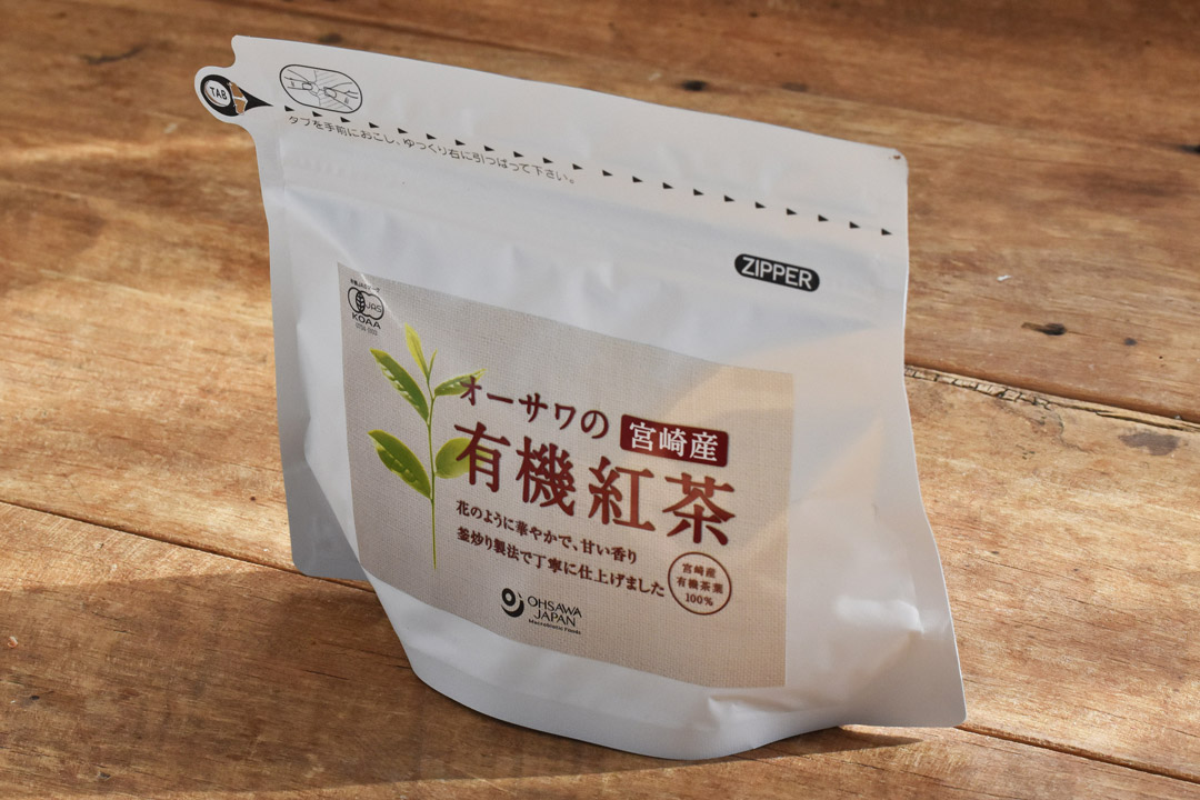 オーサワさんの宮崎産有機紅茶(ティーバッグ)